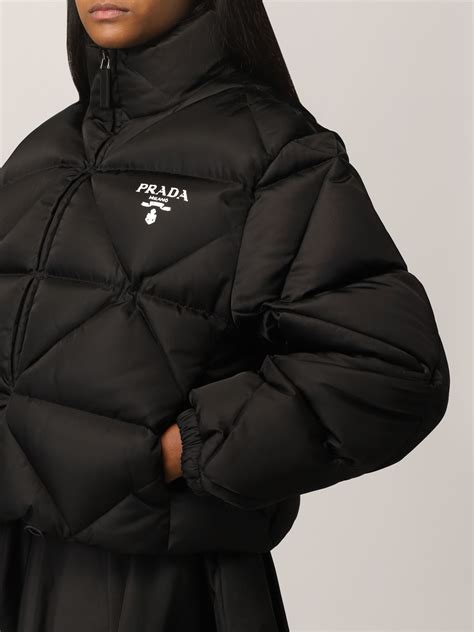 prada womens biker jackets|Prada nylon jacket women's.